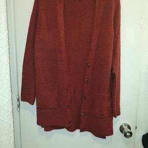Old Navy Women's Rust Cardigan Sweater